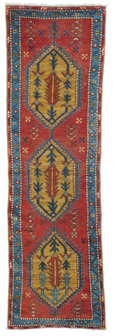 Antique Heriz Rug 2'4'' x 8'4''
