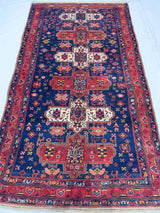 Antique  Bakhtiari Rug 4'9" x 8' 7"