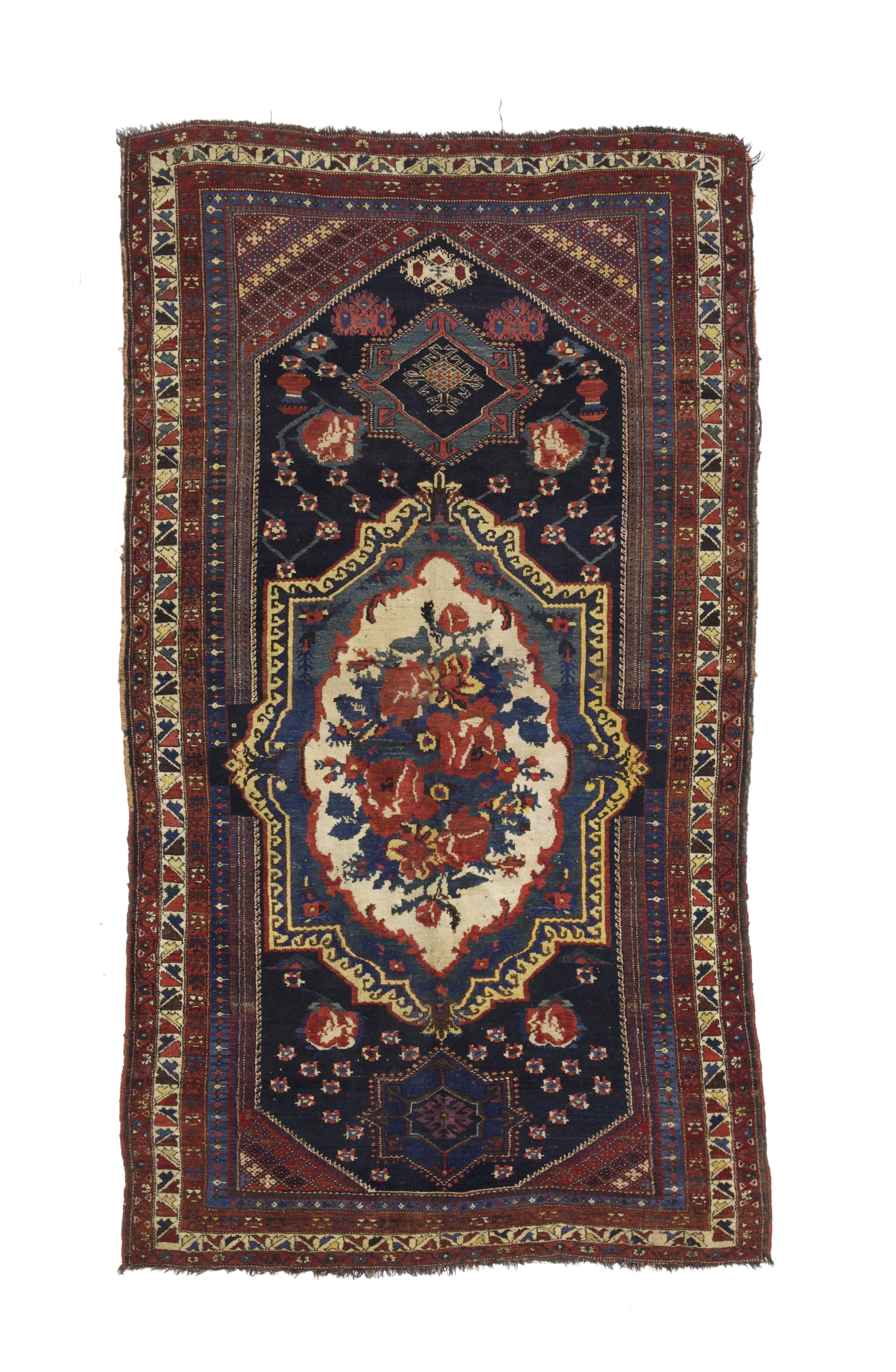 Antique  Bakhtiari Rug 4' 10" x 8' 8''