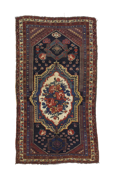 Antique  Bakhtiari Rug 4' 10