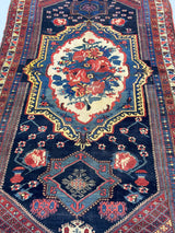 Antique  Bakhtiari Rug 4' 10" x 8' 8''