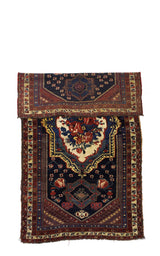Antique  Bakhtiari Rug 4' 10" x 8' 8''