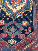 Antique  Bakhtiari Rug 4' 10" x 8' 8''