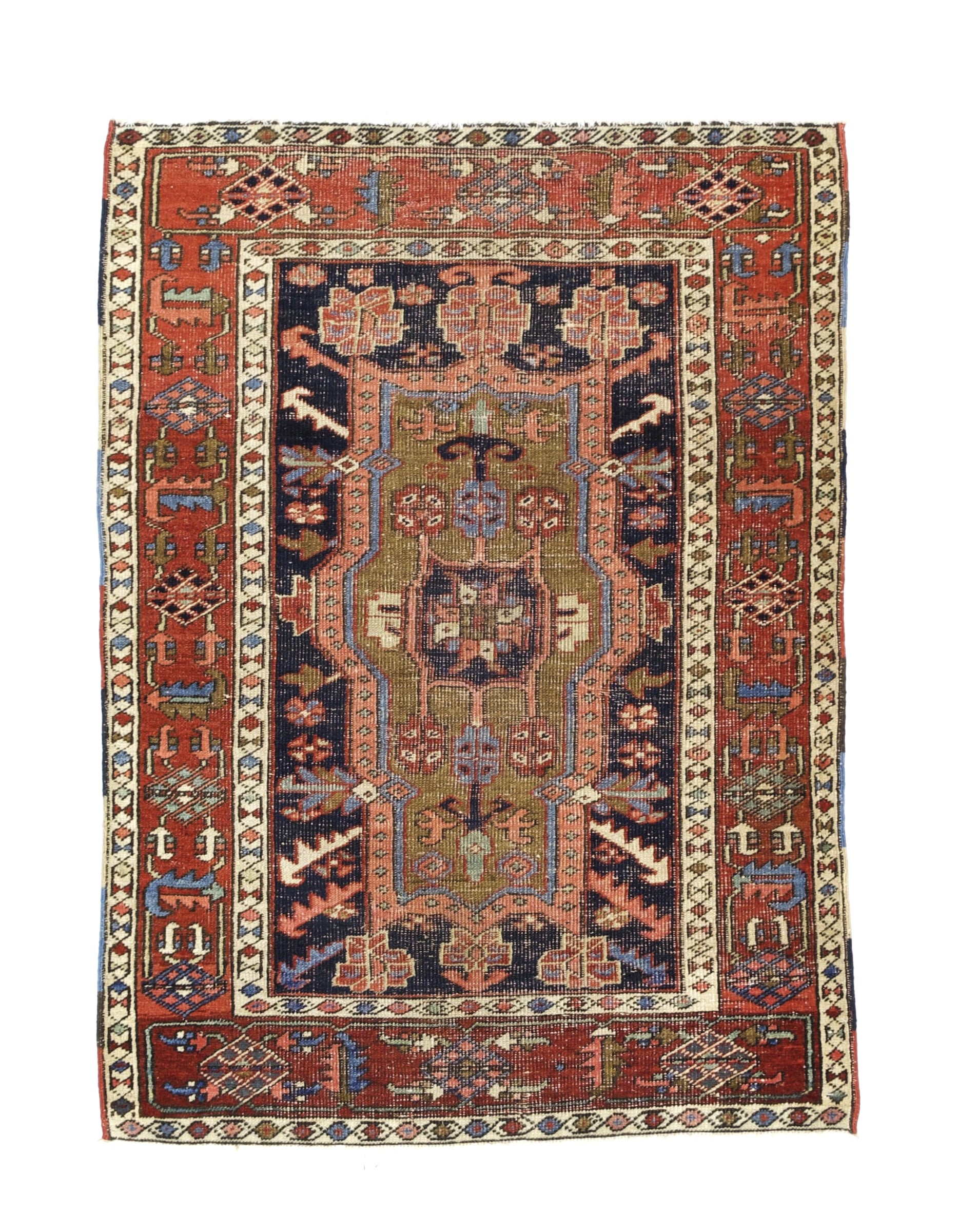 Antique  Heriz Rug 3'3" x 4' 6"