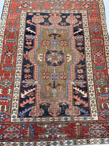 Antique  Heriz Rug 3'3" x 4' 6"
