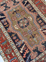 Antique  Heriz Rug 3'3" x 4' 6"