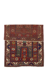 Antique Caucasian Fakhralou Kazak Rug 3'11" x 5' 11"