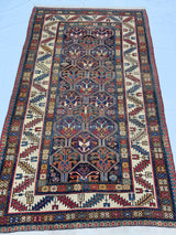Antique Caucasian Kazak Rug 3' 5" x 6' 1"