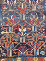 Antique Caucasian Kazak Rug 3' 5" x 6' 1"