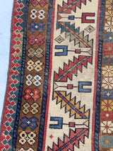 Antique Caucasian Kazak Rug 3' 5" x 6' 1"