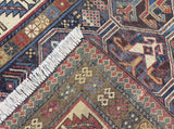 Antique Caucasian Kazak Rug 3' 5" x 6' 1"