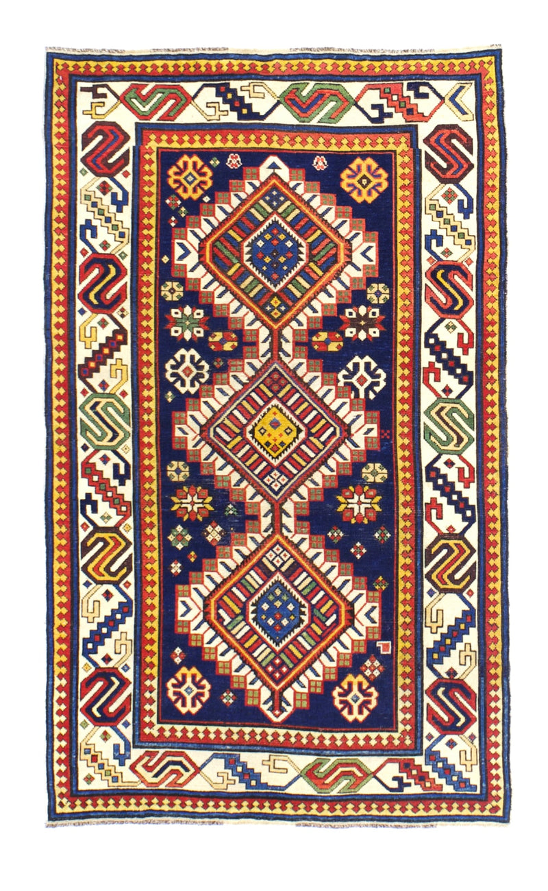 Antique Caucasian Shirvan Rug 3'7