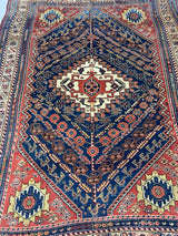 Antique Qashqai Rug 4' 11" x 7' 4"