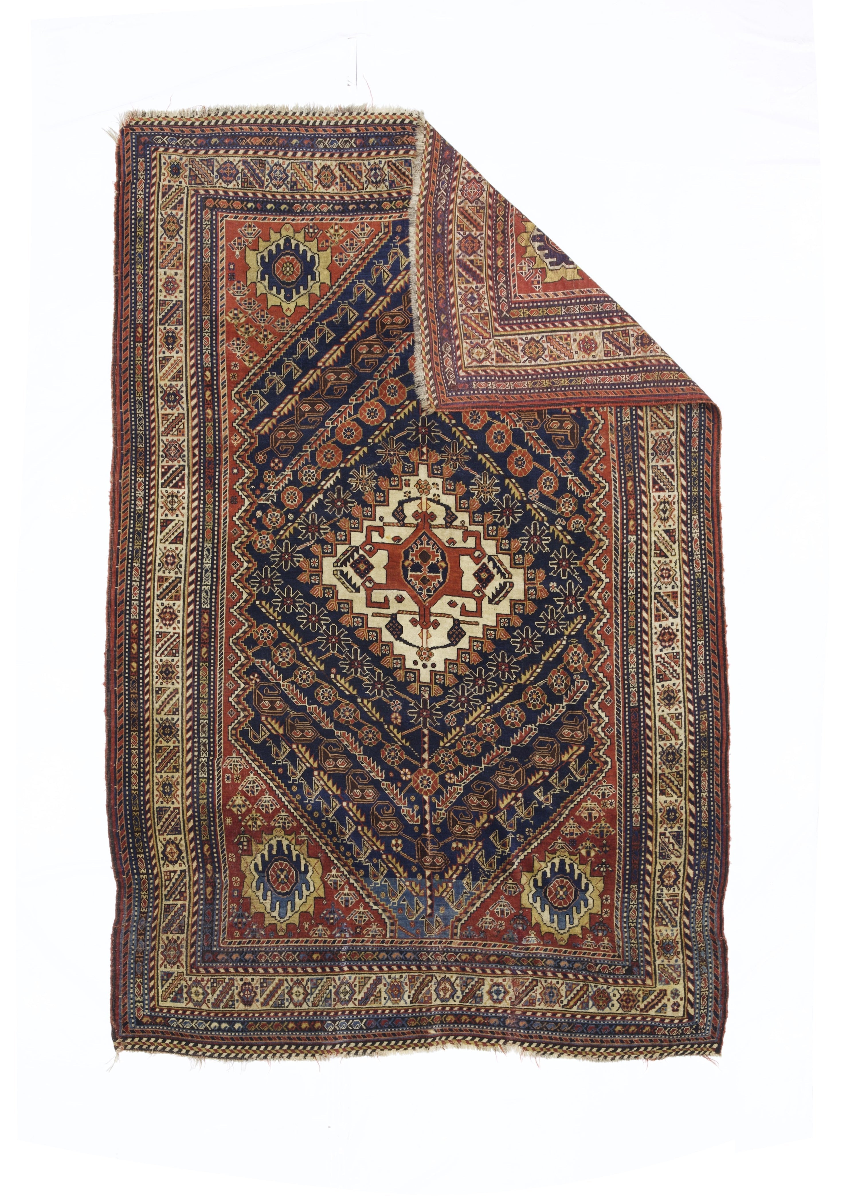Antique Qashqai Rug 4' 11" x 7' 4"