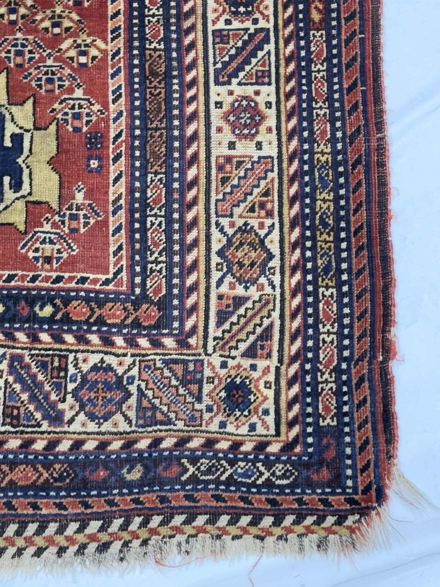 Antique Qashqai Rug 4' 11" x 7' 4"