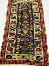 Antique Caucasian Kuba Zehour Rug 2' 11" x 5' 5''