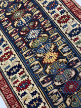 Antique Caucasian Kuba Zehour Rug 2' 11" x 5' 5''