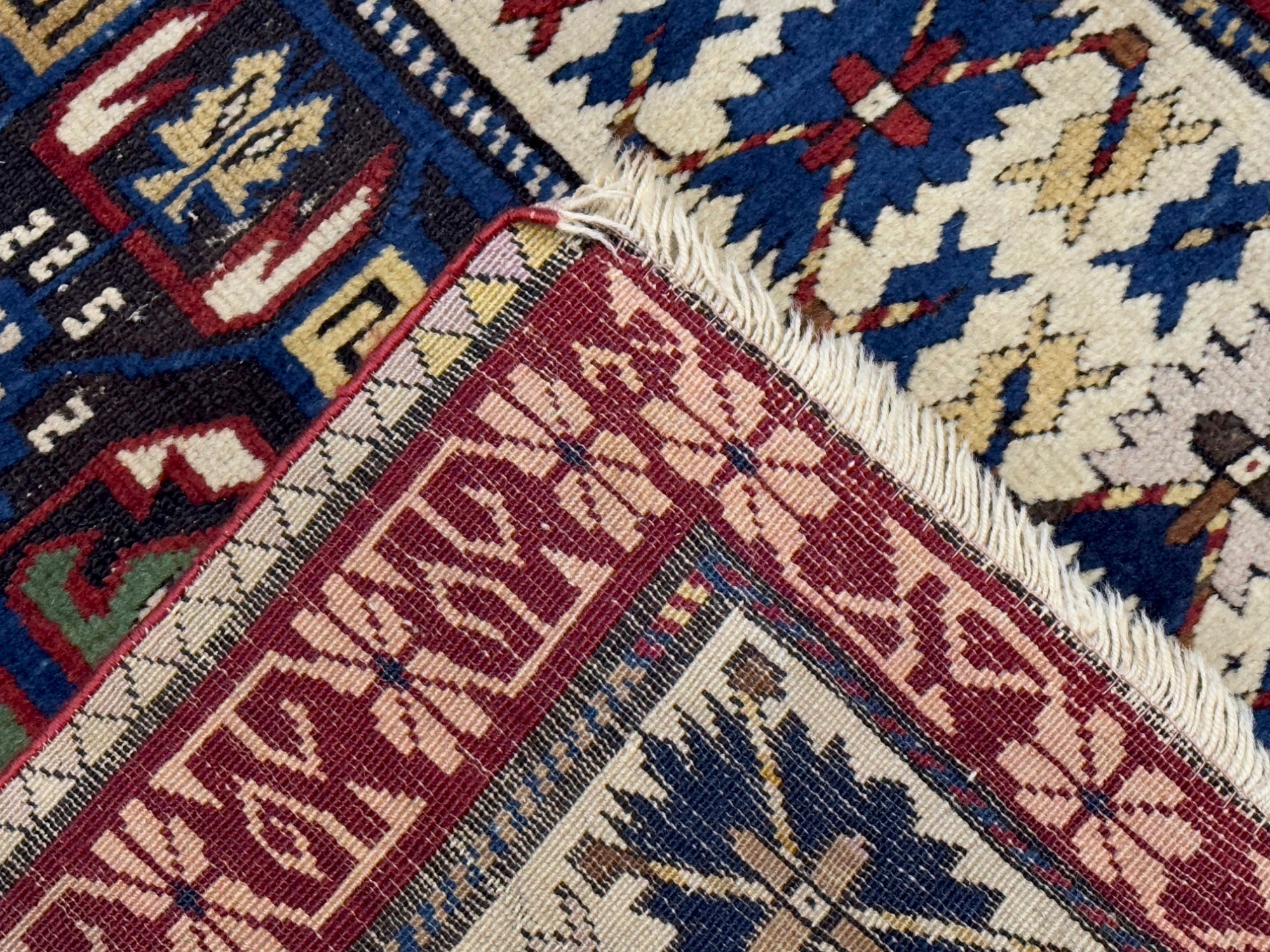 Antique Caucasian Kuba Zehour Rug 2' 11" x 5' 5''
