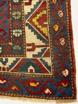Antique Caucasian Kazak Rug 4'9" x 6' 11"