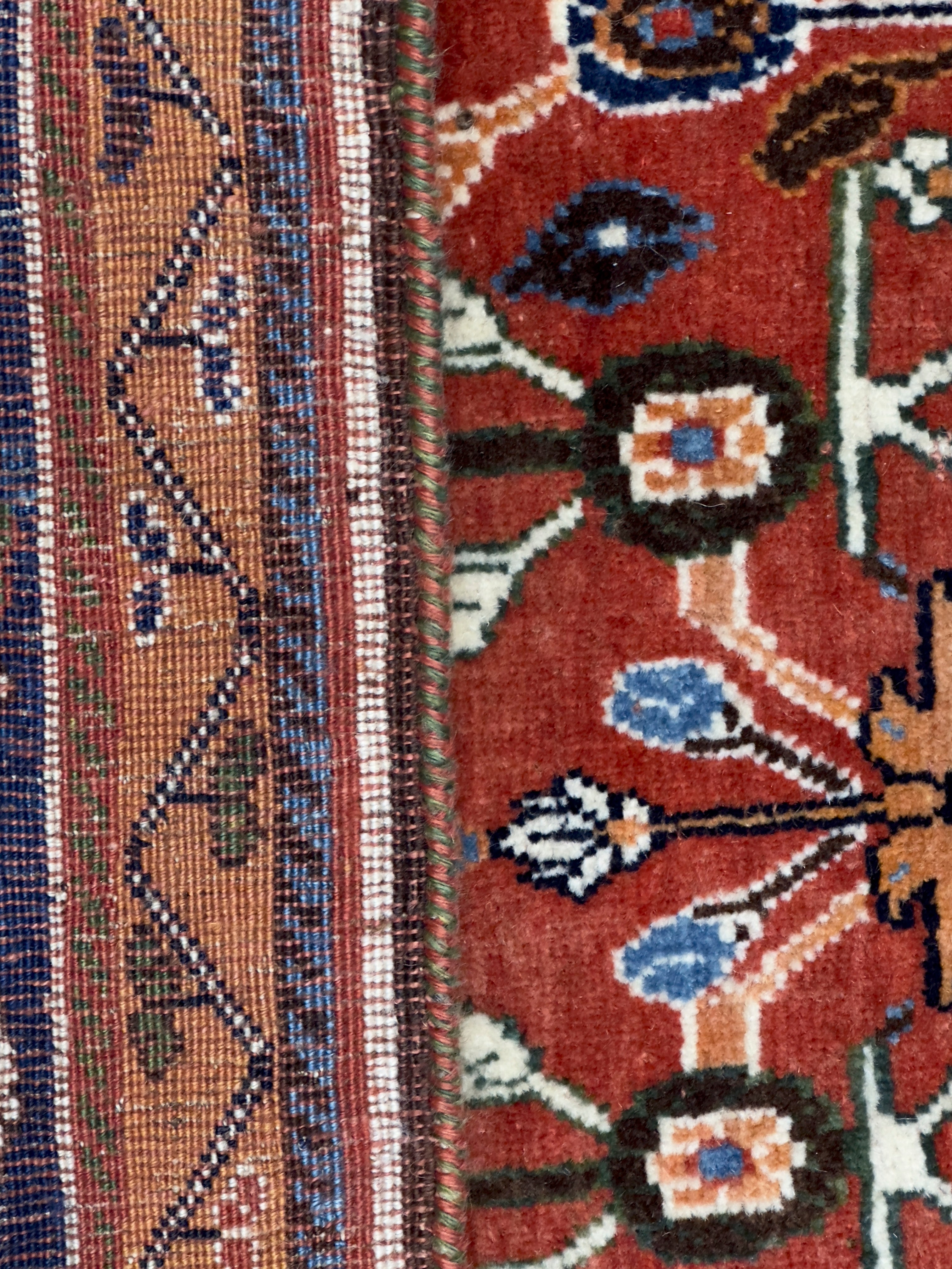 Antique  Tribal Khamseh Rug 4'11" x 7' 11"