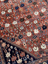 Antique  Tribal Khamseh Rug 4'11" x 7' 11"