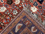 Antique  Tribal Khamseh Rug 4'11" x 7' 11"