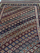 Antique  Khamseh Rug 4'9" x 8' 6"