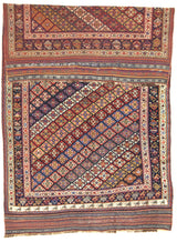 Antique  Khamseh Rug 4'9" x 8' 6"