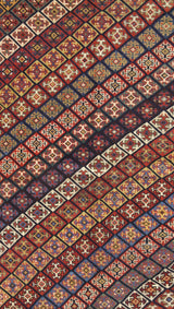 Antique  Khamseh Rug 4'9" x 8' 6"
