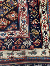 Antique  Khamseh Rug 4'9" x 8' 6"