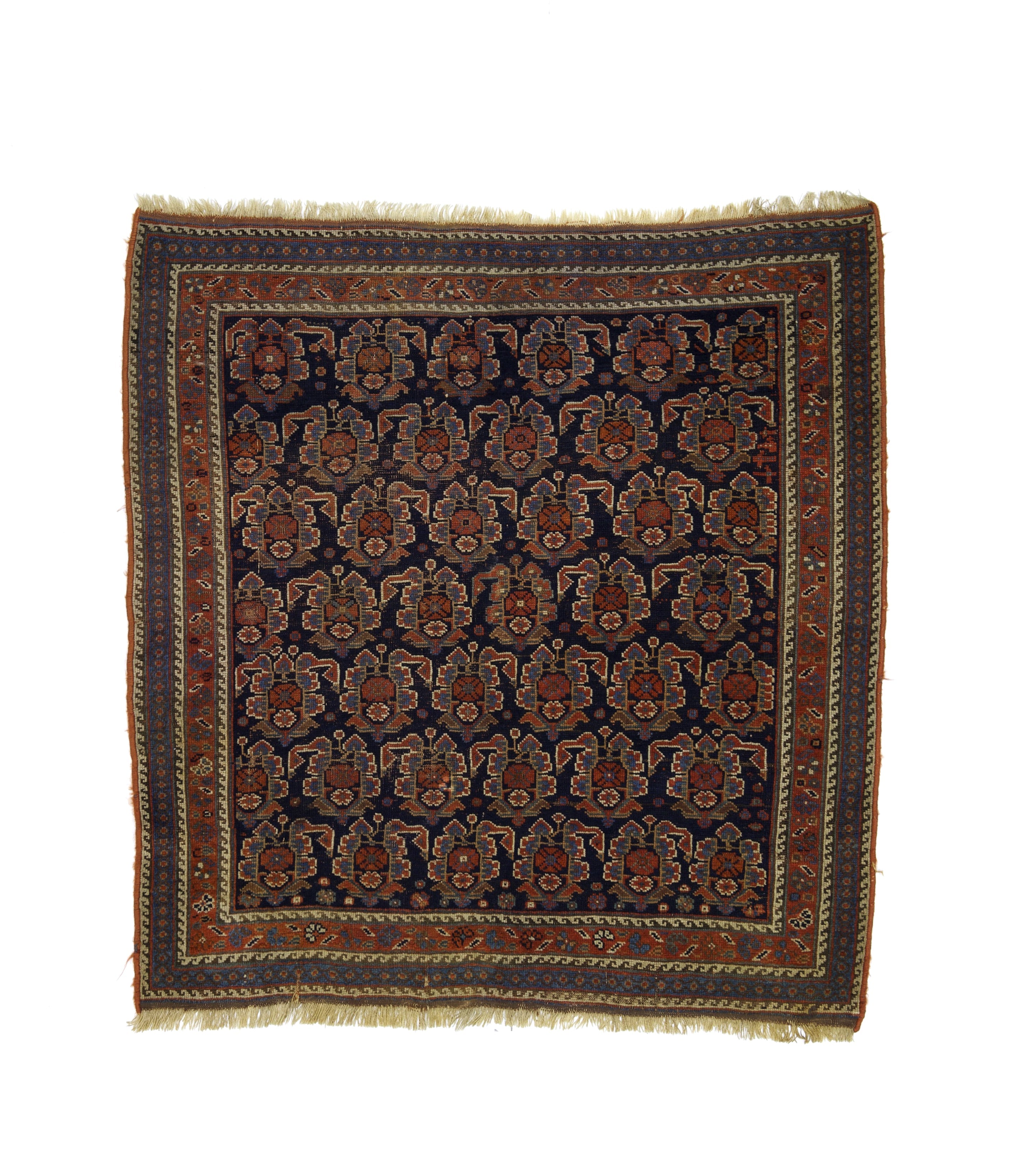 Antique  Afshar Rug 3'8" x 3' 10''