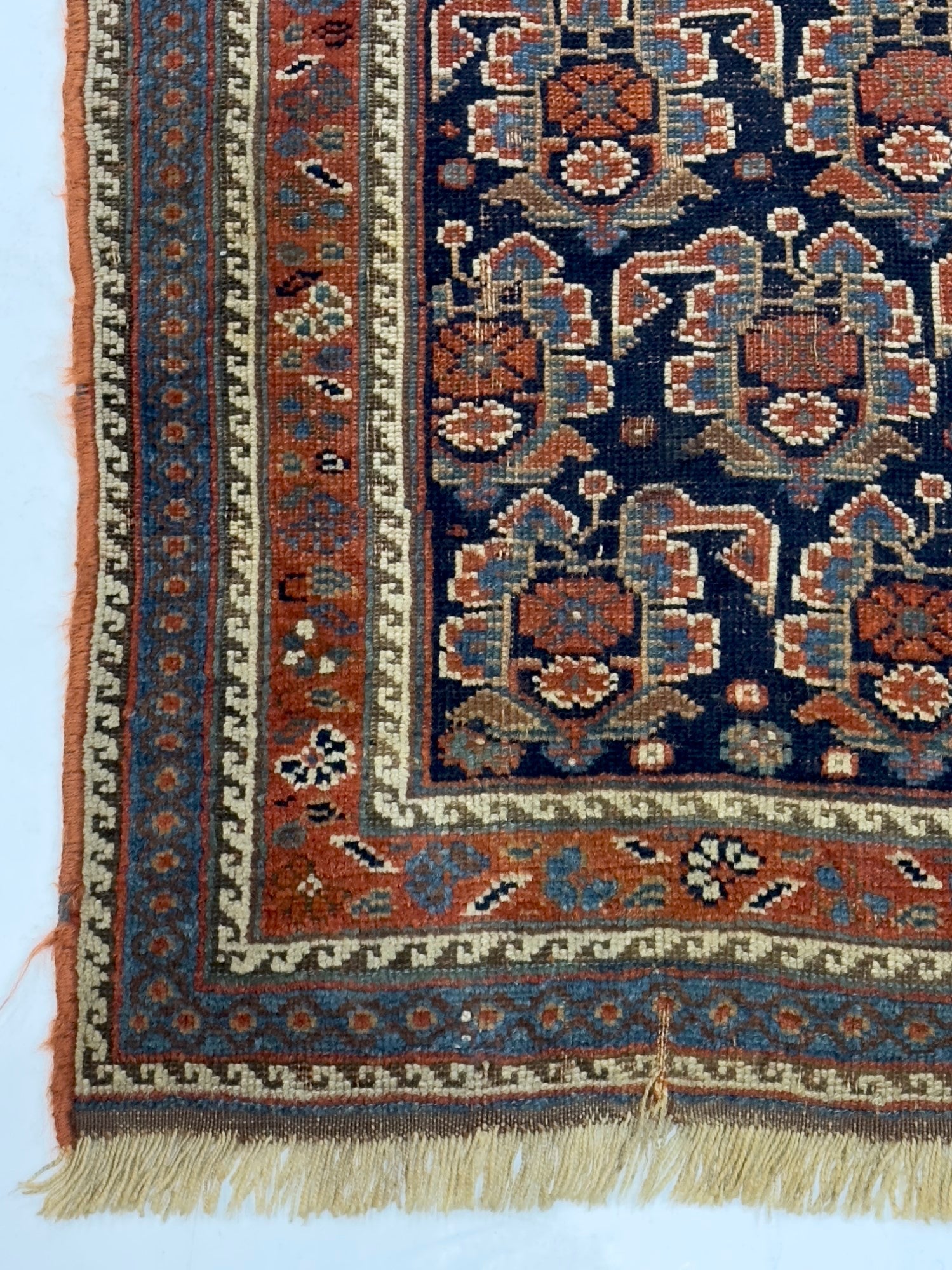 Antique  Afshar Rug 3'8" x 3' 10''