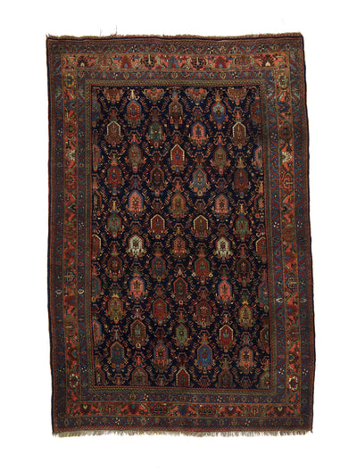 Antique  Bidjar Rug 4'10