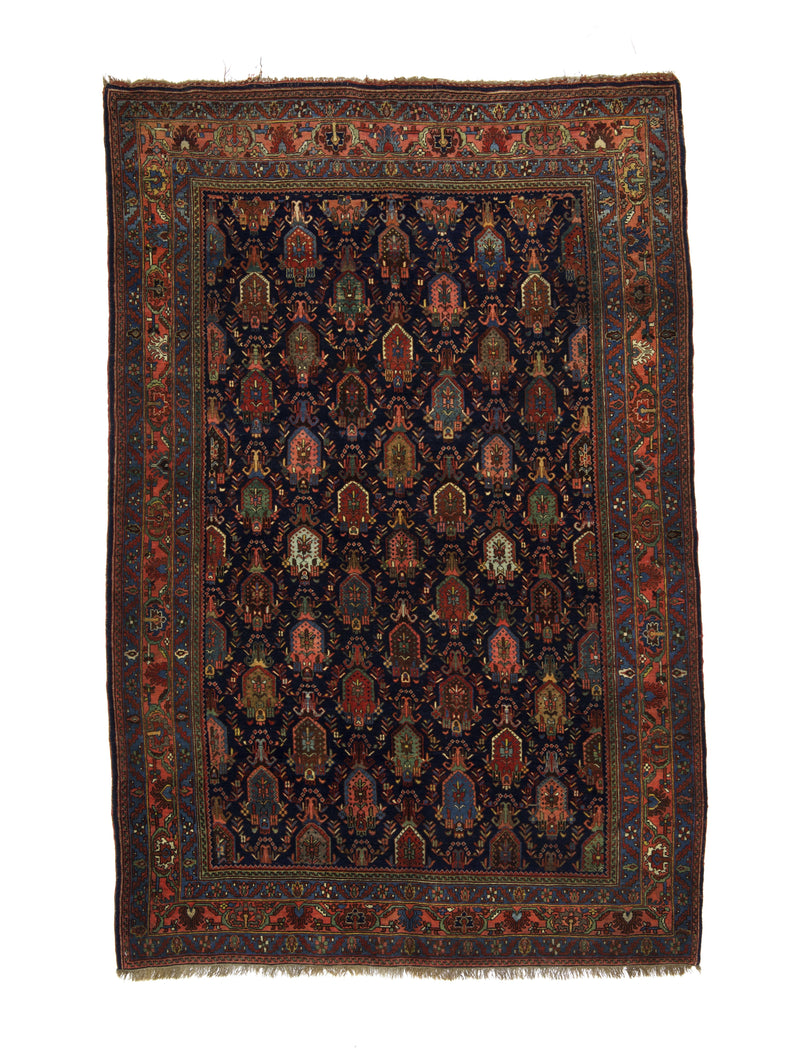 Antique  Bidjar Rug 4'10