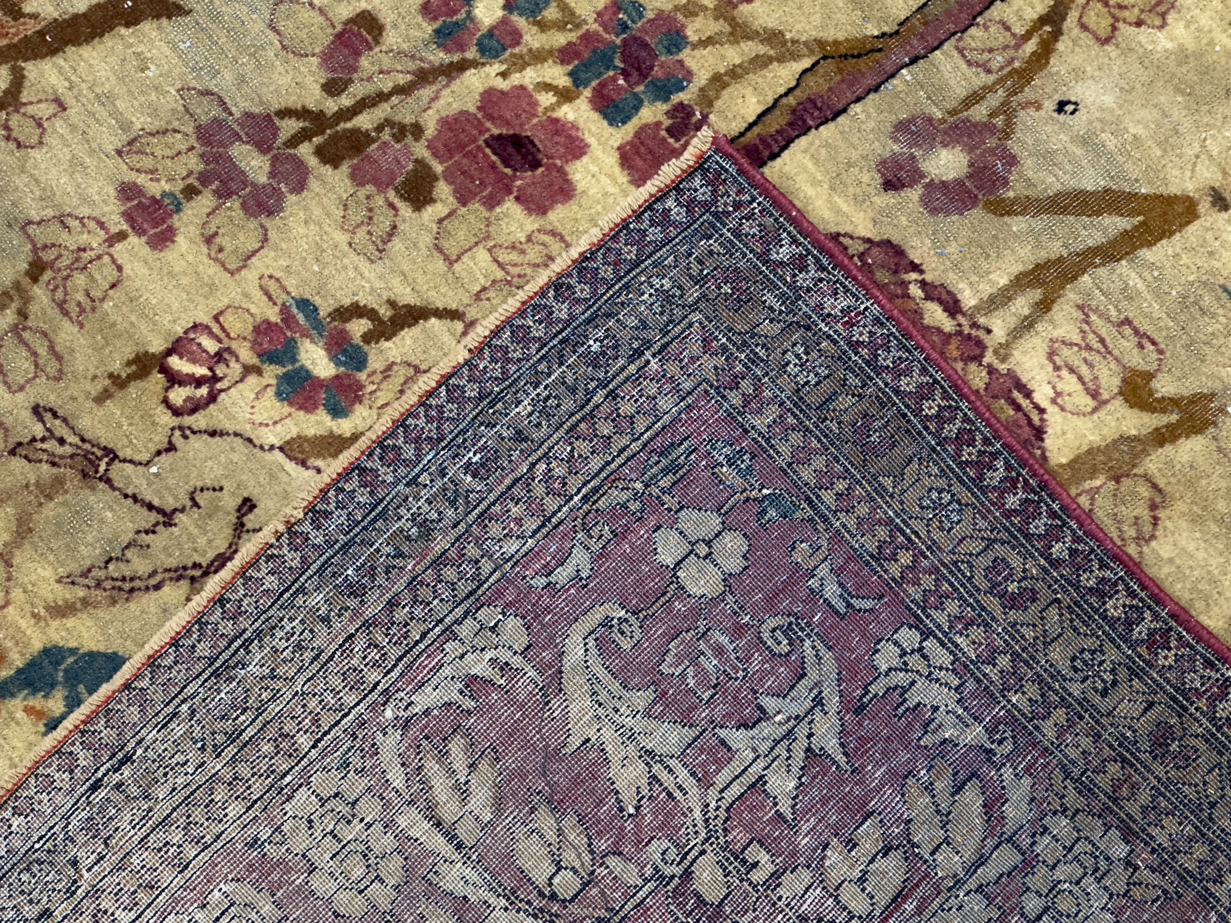 Antique  Tehran Rug 4'6" x 7' 0"