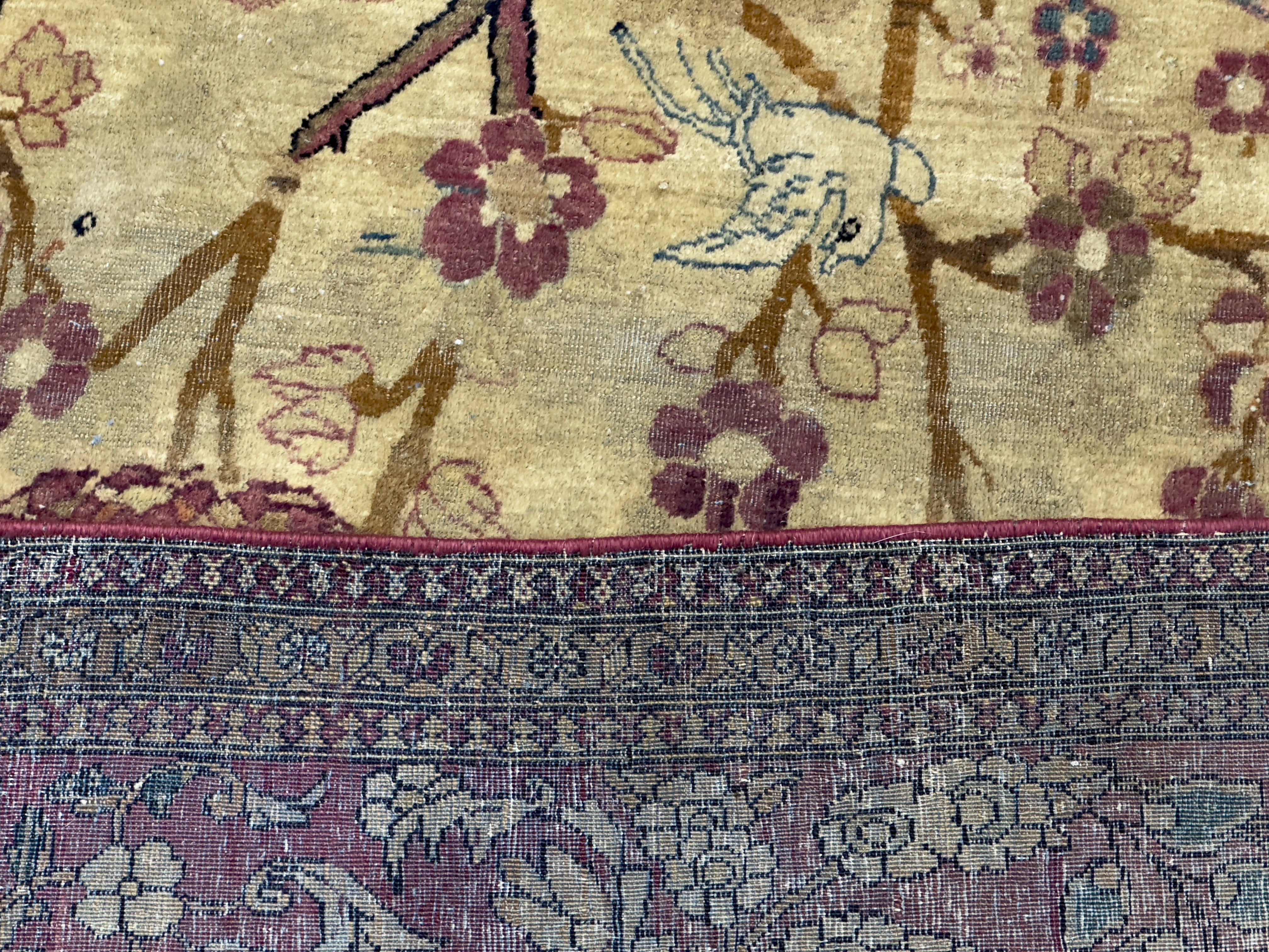 Antique  Tehran Rug 4'6" x 7' 0"
