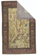 Antique  Tehran Rug 4'6" x 7' 0"