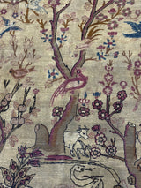 Antique  Tehran Rug 4'6" x 7' 0"