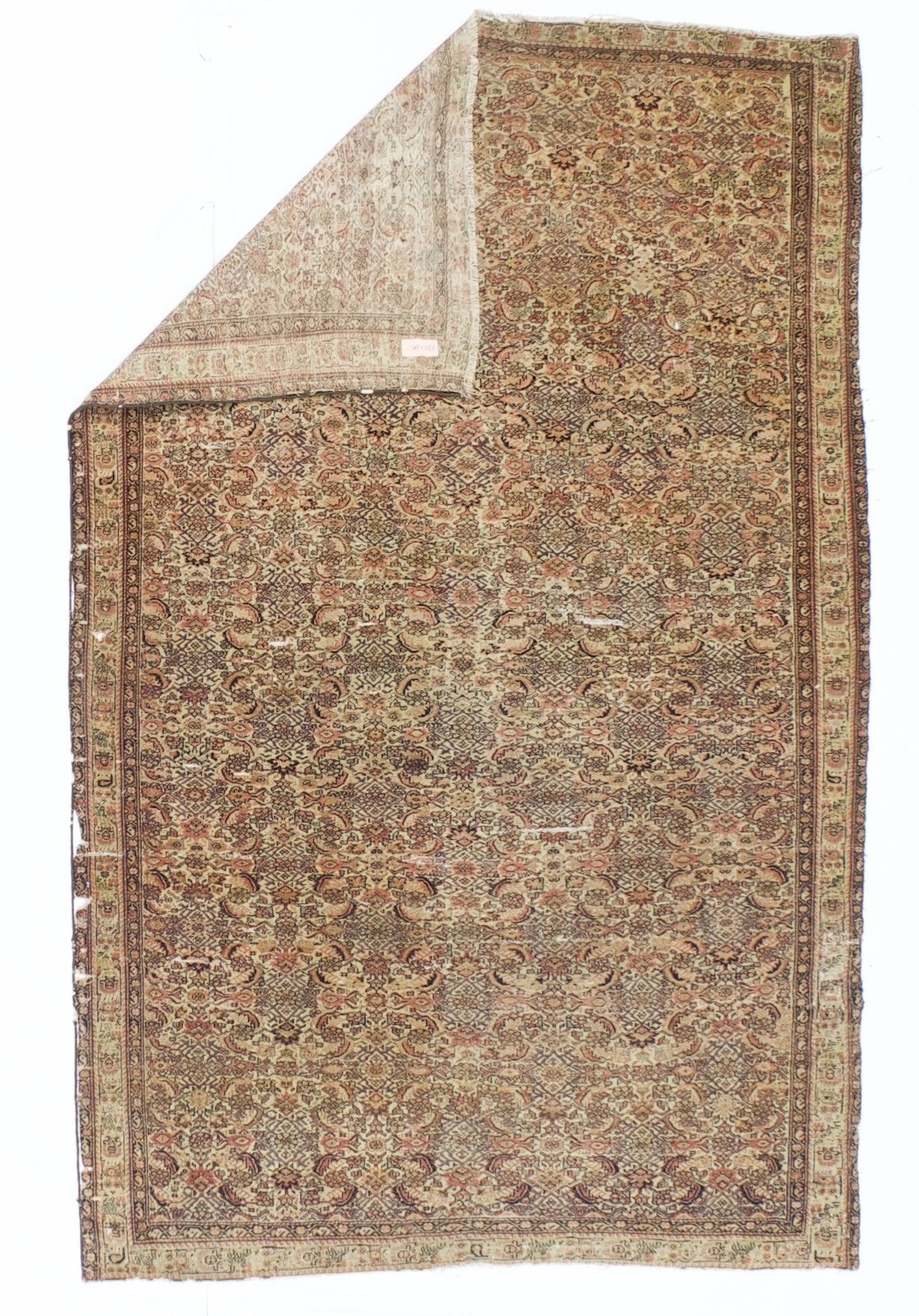 Antique Farahan Rug 3'9" x 5' 10''