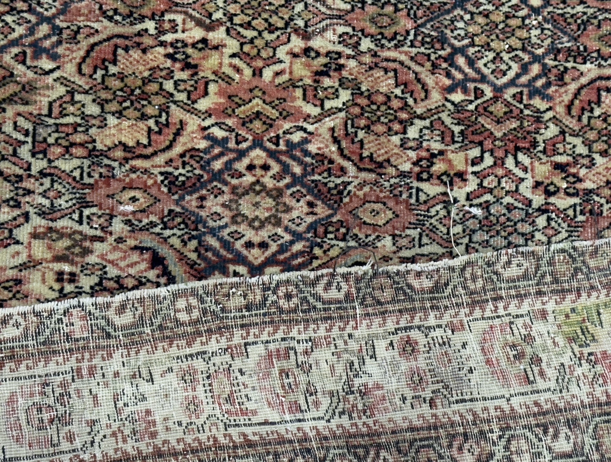 Antique Farahan Rug 3'9" x 5' 10''