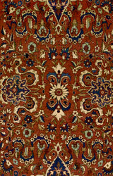 Antique  Isfahan Rug 4'6" x 7' 3"