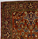 Antique  Isfahan Rug 4'6" x 7' 3"