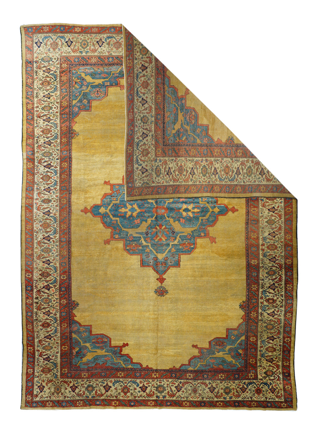 Antique  Sultanabad Rug 10'8'' x 14'9''