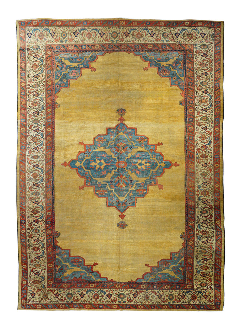 Antique  Sultanabad Rug 10'8'' x 14'9''