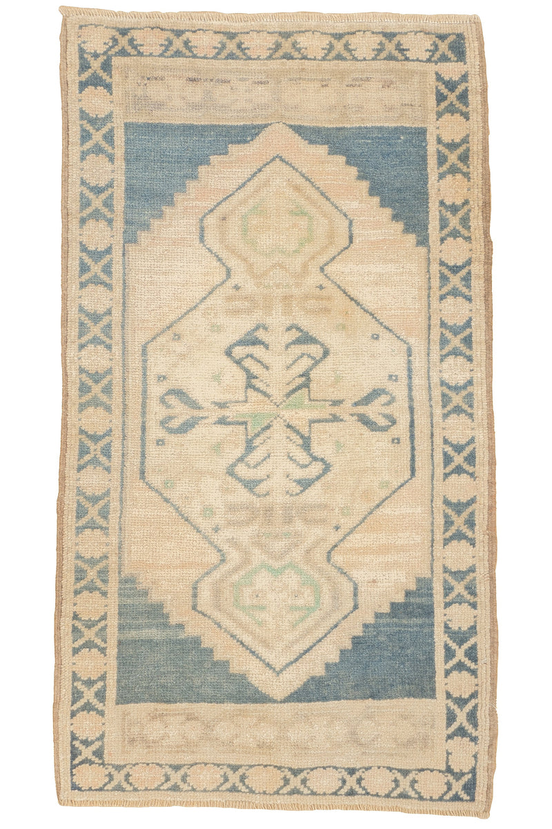 Fine Vintage Turkish Wool Rug 1'10'' x 3'4''
