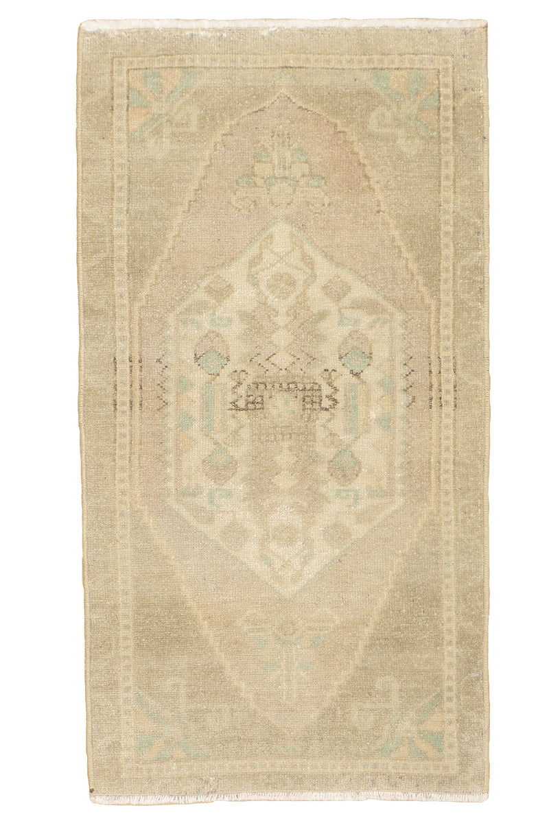 Fine Vintage Turkish Wool Rug 1'8'' x 3'2''