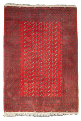 Fine Vintage Afghan Bokhara Wool Rug