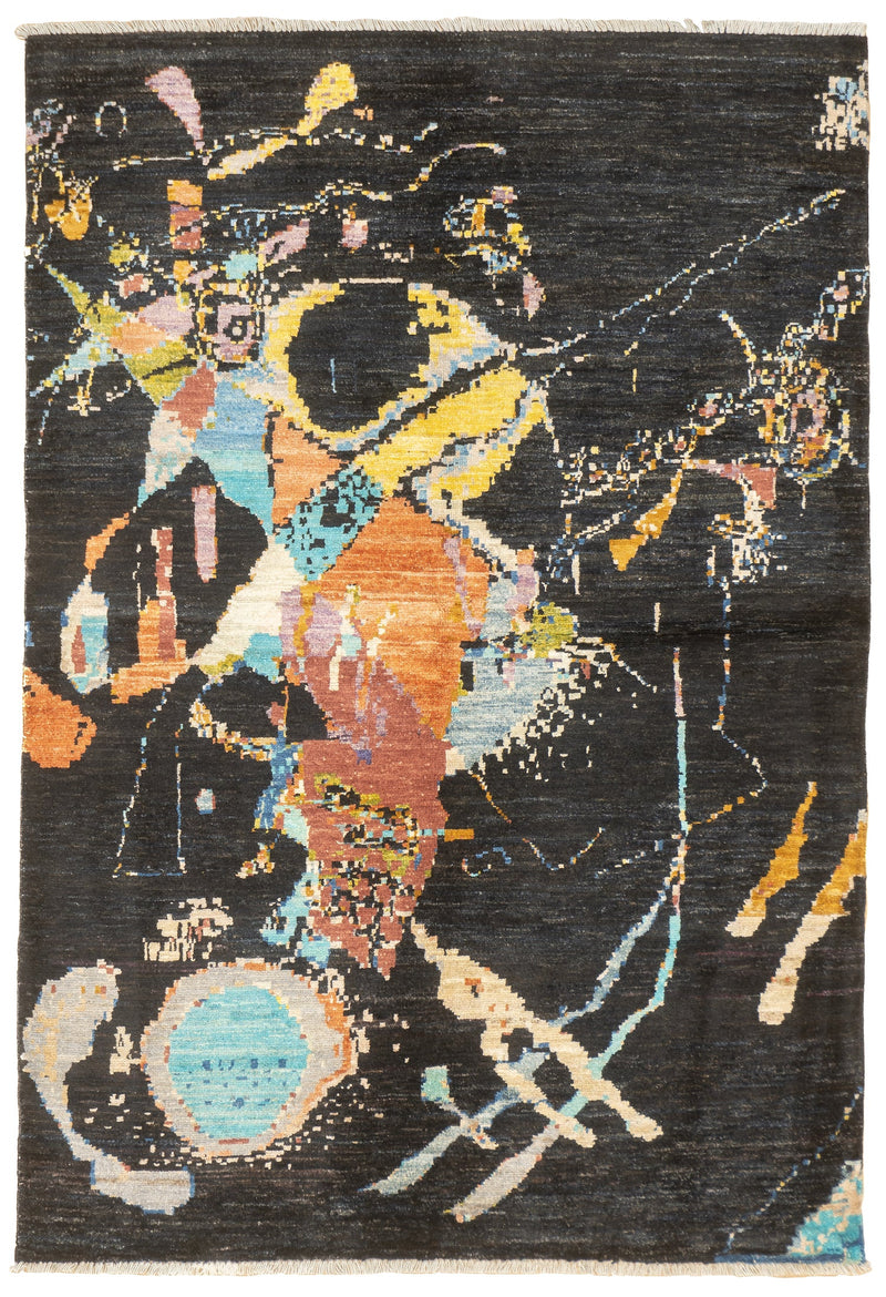 Fine Contemporary Wool Rug 4'0