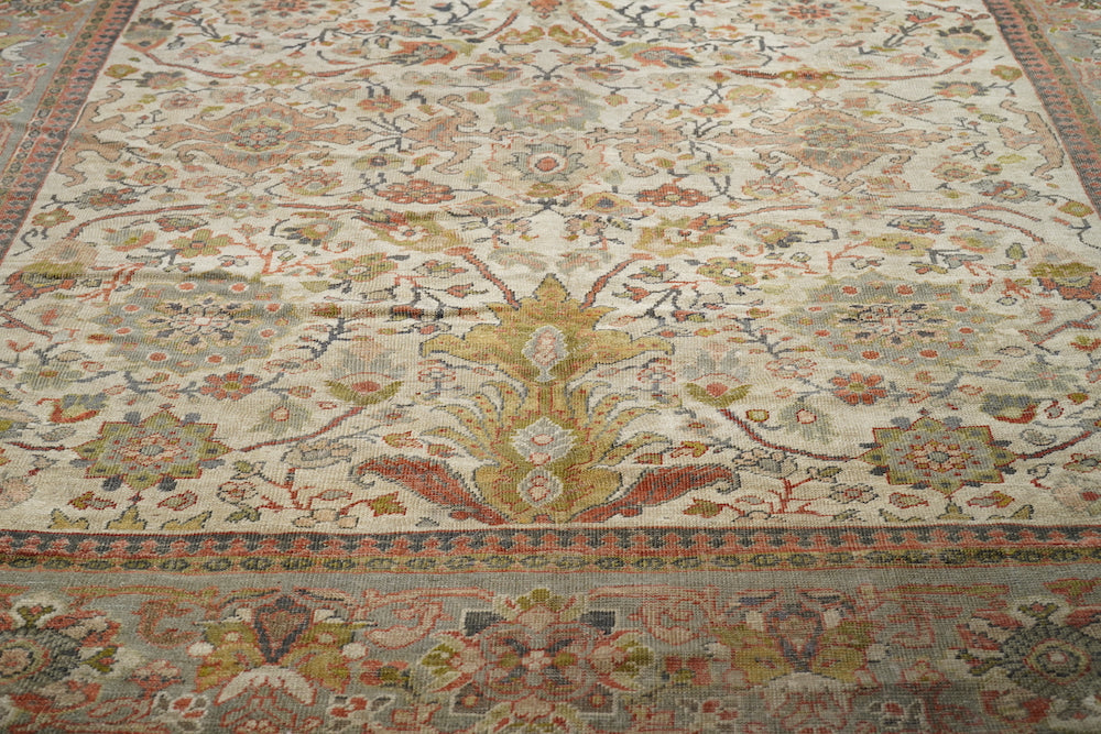 Antique Ziegler Mahal Rug 9'9'' x 17'9''