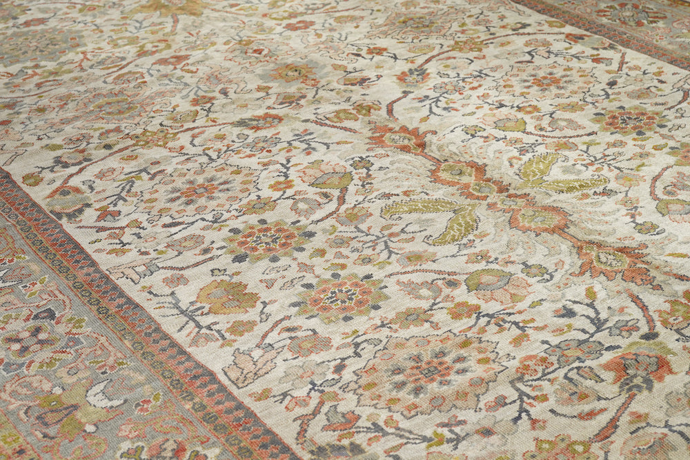 Antique Ziegler Mahal Rug 9'9'' x 17'9''